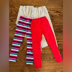 Girls leggings 4 pairs size 6-8